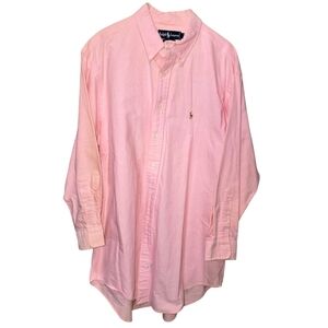 Ralph Lauren Pink Button-Down Shirt long sleeve size 17.5-32